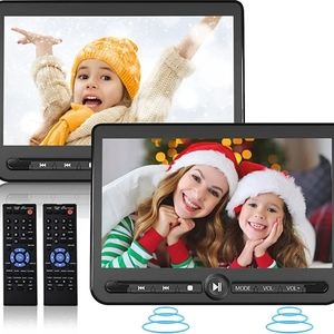 ARAFUNA, Reproductor de DVD portátil dual de 10.5 pulgadas.